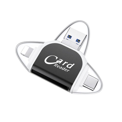 Multi-Port 4 in1 Universal SD TF Card Reader For iPhone, MacBook,Samsung Android - Picture 10 of 16