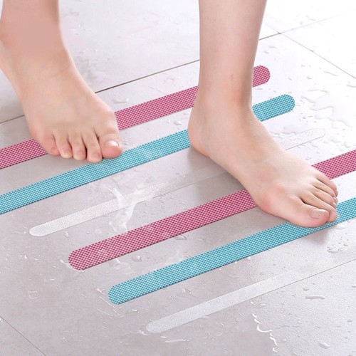 6pcs Non Slip Anti Slip Strips Colorful Bath Safety Strips New Shower Stickers - Picture 9 of 19