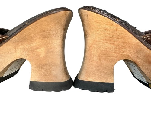 London Underground Y2K Platform Sandals Womens 6 Brown 70s Retro Bratz Chunky 90 - Picture 4 of 17