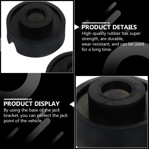 4Pcs Black Universal Car Lift Jack Stand Rubber Support Block Floor Jack Pads US - Picture 7 of 12