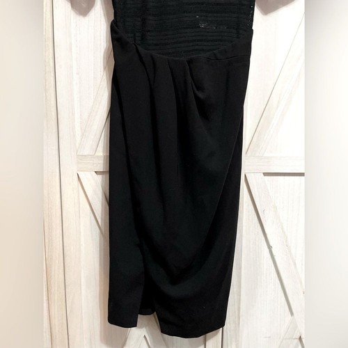 Finders Keepers Black Semi Sheer Top Black Mini Dress Size XS Cocktail Office - Picture 11 of 13