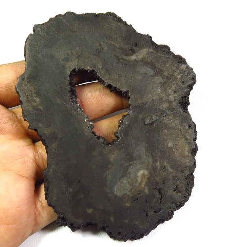 Natural Agate Geode Cabs Slice 163-402 Cts Black Smooth agate Gemstone DIY SCL-A - Picture 92 of 204