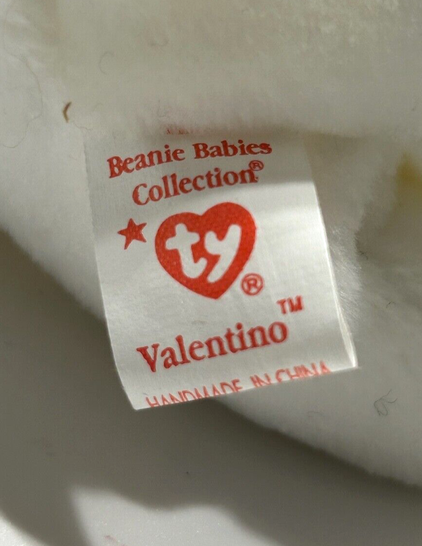 スタディベア　VALENTINO Ty 4058 Valentino Bear Beanie Baby 1993/1994 for sale online