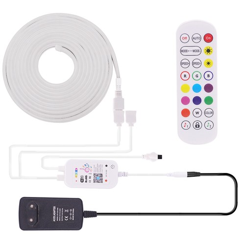 Striscia LED 12 V WIFI neon RGB striscia striscia luminosa tubo flessibile catena luminosa - Foto 18 di 24
