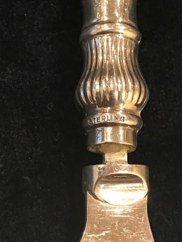 Buttermesser mit Griff aus Sterlingsilber  - Bild 3 von 5