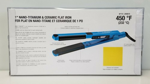 Babyliss Pro Nano Titanium 1" Ceramic 450º Flat Iron BNT2071SPC - Picture 4 of 6