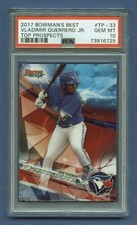 2017 VLADIMIR GUERRERO JR. PSA 10 GEM-MT ROOKIE BOWMAN'S BEST BEAUTY #TP-33 RZC