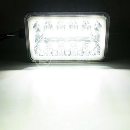 2x 4x6'' LED Headlights Beam Halo for Toyota Land Cruiser 1989-90 Van 1984-89 - Picture 10 of 15