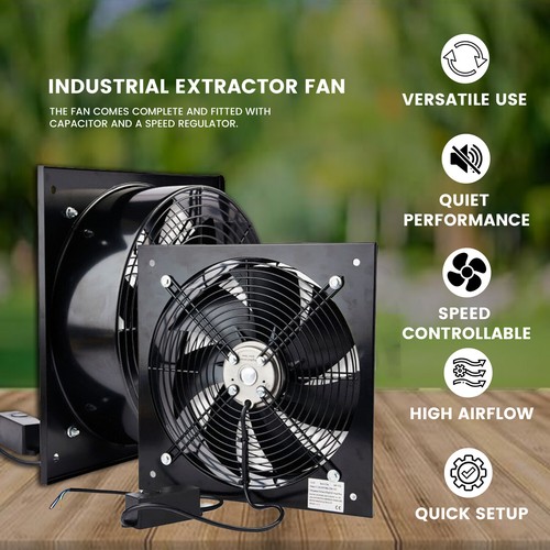 Industrial Ventilación Extractor Metal Axial Escape Comercial Aire Ventilador - Imagen 88 de 101