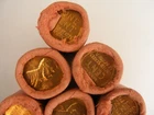 BU 1958 D Lincoln Wheat Cent roll - Original Bank Wrapped! - Brilliant Red!