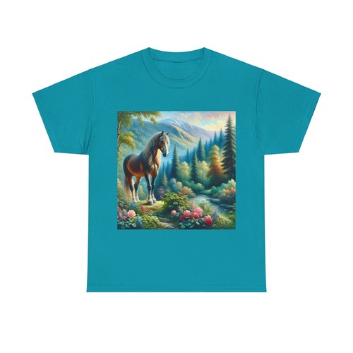 Lovely Wild Horse, Horse Lover Design Birthday Gift, Unisex Heavy Cotton Tee - Picture 3 of 21