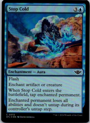 Magic the Gathering Foil Stop Cold Outlaws of Thunder Junction MTG