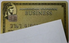 Expired American Express Gold Business Credit Card Bank Chip AmEx USA