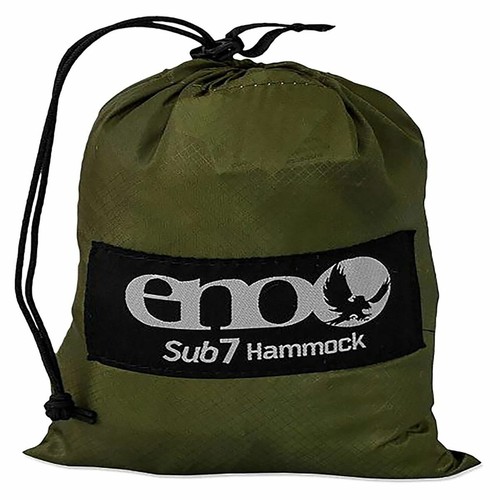 ENO Official Sub7 Lightweight 6.5oz Nylon Hammock Green Camping Hiking Brand New - Picture 7 of 12