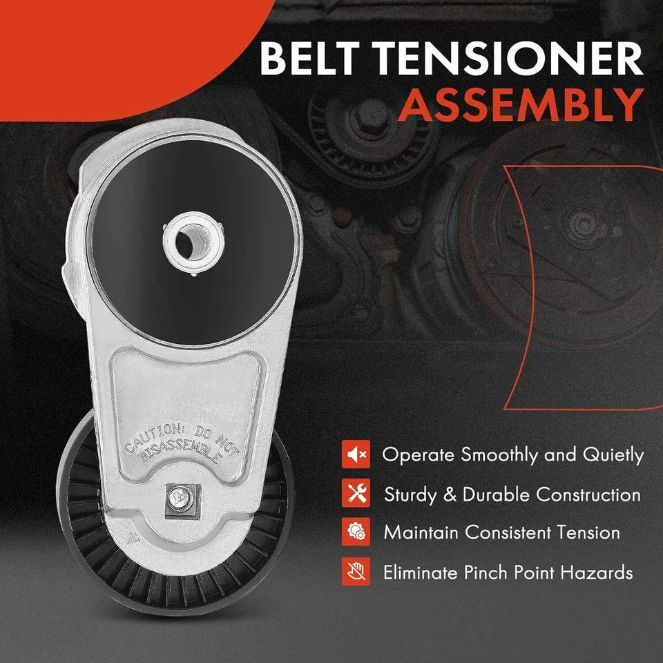 Tensor de transmisión por correa serpentina y polea de ralentí para Chrysler Dodge Ram 11-20 3,6 L Foto 2 de 4