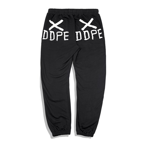 Niepce Men's Black Urban Speed Racer Sweatpants Graphic Streetwear Pants - Afbeelding 7 van 9