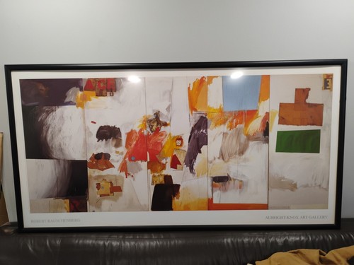 ARTIST ROBERT RAUSCHENBERG ALBRIGHT KNOX GALLERY POSTER 55 By 28in Approx.