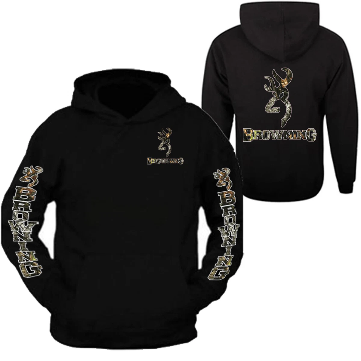 Black sweatshirt front 2025 and back