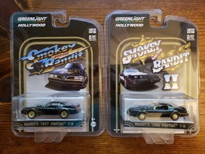 Greenlight-1-64-Smokey-and-the-Bandit-Set-1977-and-1980-PONTIAC-TRANS-AM-NEW