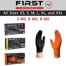 Nitrile Disposable Gloves Powder Latex Free 3, 5, 6, & 8 Mil