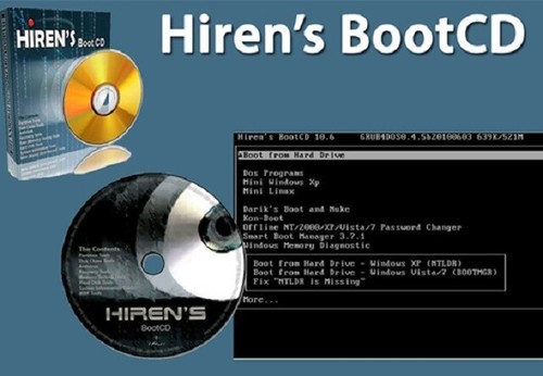 Hiren's Boot Disc 15.2 Windows XP VISTA 7 8 10 CD DVD Recovery & Repair - Picture 1 of 1