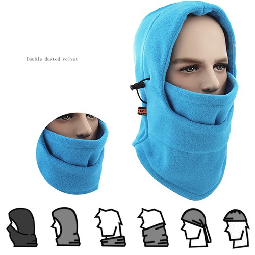 Balaclava Fleece Windproof Hat Hood for Cold Weather Hunting Ski Face Mask - Picture 15 of 67