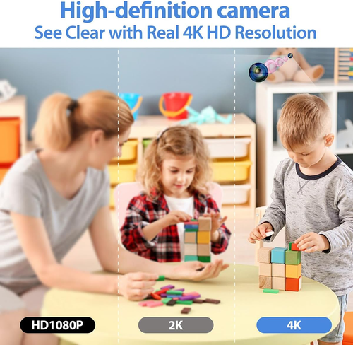 Full 4K HD Mini Security Camera, DIY Module Tiny Wireless Remote Control Small N - Picture 3 of 7