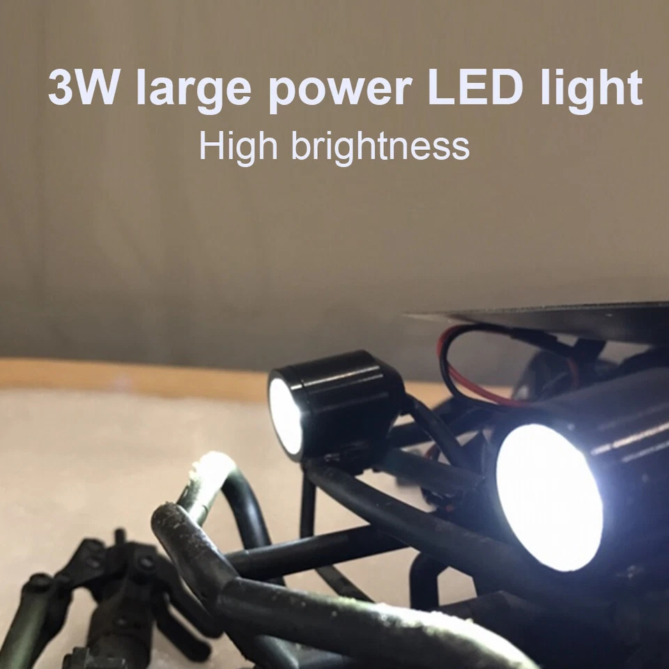 Bausatz für RC Boot Auto Rücklicht Modellbau Alu 3W LED Suchscheinwerfer - Bild 3 von 4