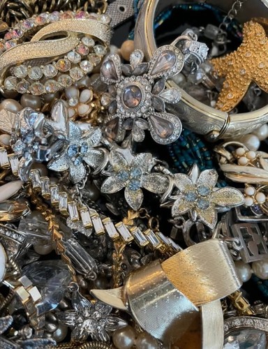 Jewelry Vintage Modern Huge Lot Craft Junk Wear Resale Over One Half Pound Lbs - Imagen 11 de 13