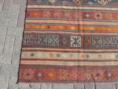 area rug, vintage kilim rug, doormat, rugs for living room, bedroom rugs - Picture 5 of 10