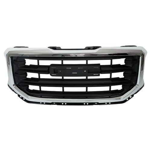LABLT Front Bumper Center Grille For 2016-2019 GMC Sierra 1500 Chrome Grill
