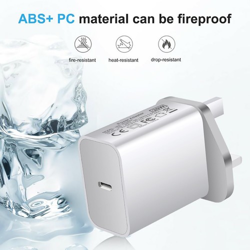 20W Fast Charger PD Type-C Power Adapter UK Wall Plug For iPhone 16 Pro Max 15 - Picture 7 of 20