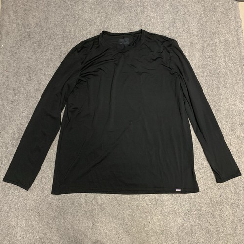 Patagonia Shirt Men 2XL XXL black Capilene Layering Outdoor Casual Pullover Crew - Picture 1 of 9