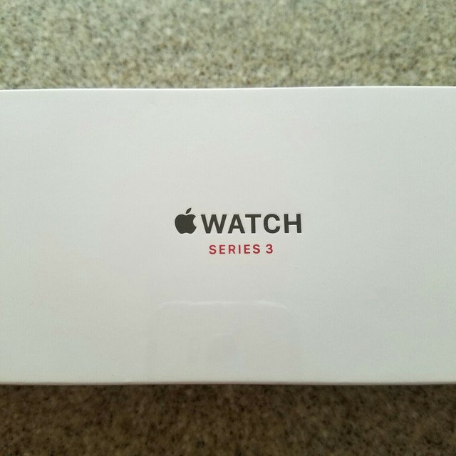 Apple Watch Series 3 38mm Smartwatch GPS Cellular Gray Case Black Band MTGH2LL/A