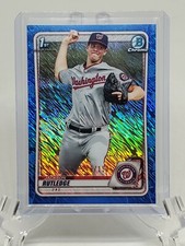 2020 BOWMAN CHROME JACKSON RUTLEDGE BLUE SHIMMER REFRACTOR 1ST BOWMAN BCP-91