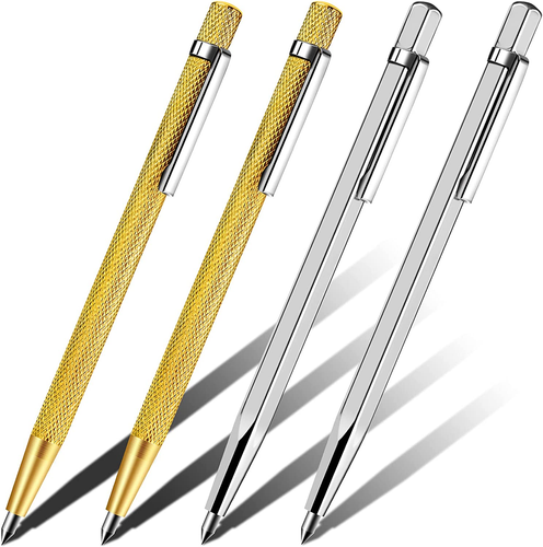 Scriber Marking Tools, 4Pcs Premium Aluminium Tungsten Carbide Tip Scriber, Etch - Picture 8 of 12