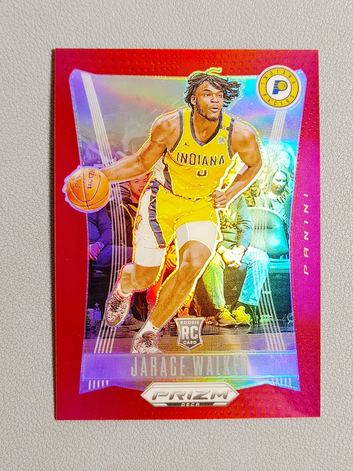 2023-24 Prizm Deca Jarace Walker 126/199 Red Prizm Rookie RC #201