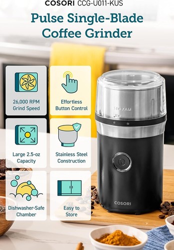 Kaffeemühle mit einer Klinge, COSORI, CCG-U011-KUS - Bild 6 von 11
