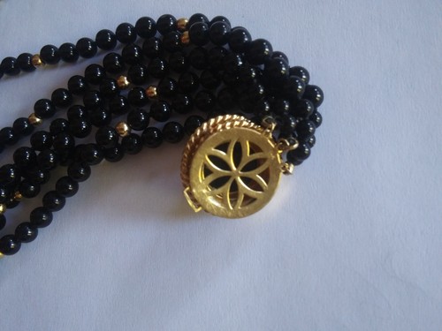 14k onyx necklace choker - Picture 4 of 8