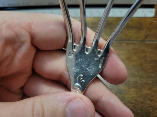 Vintage Christofle Marly Silverplate Spread Serving Fork - Picture 6 of 9