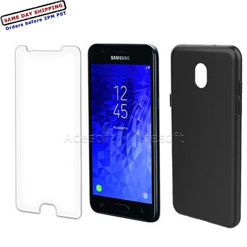 Coque TPU Protection écran Verre Trempé pour Samsung Galaxy J7 Aura SM-J737R4 US