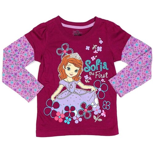 SOFIA the FIRST PRINCESS DISNEY Long-Sleeve Shirt NWT Toddler's Size 2T $16 - Afbeelding 1 van 3