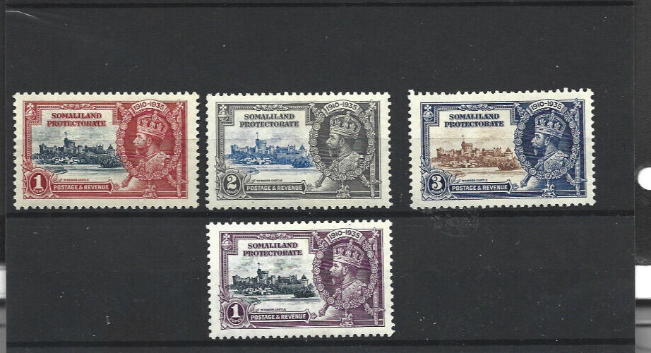PROTECTORADO SOMALILANDIA 1935 GEORGE V FINO LIGERAMENTE MONTADO COMO NUEVO JUBILEO PLATA