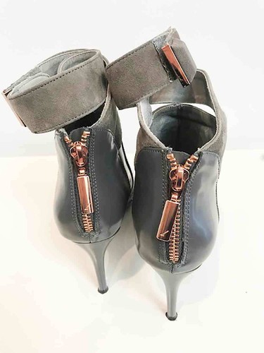 Größe Stiefeletten Ginger Designer Leder 36 Graue Smart Damen 6T0nZWqx