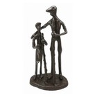 Decorative Metal Ornament of Man & Child Fishing Great Gift - Fast Tracked Post