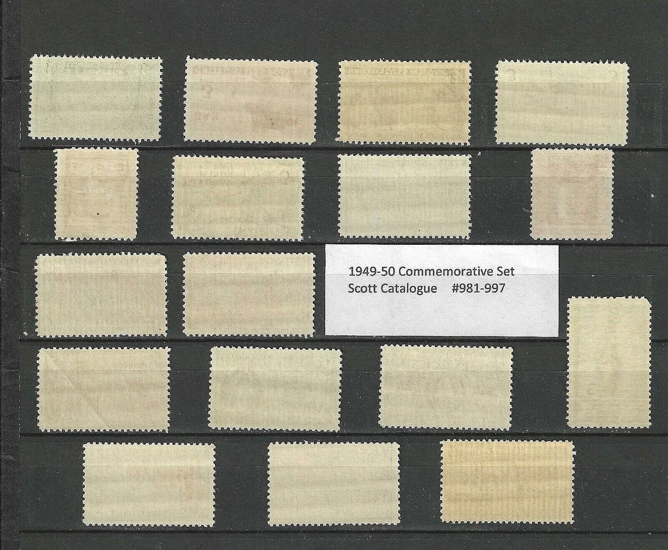 1949-1950 US Commemorative Year Sets (Complete) #981-997 MNH  FREE SHIPPING - Image 2 of 2