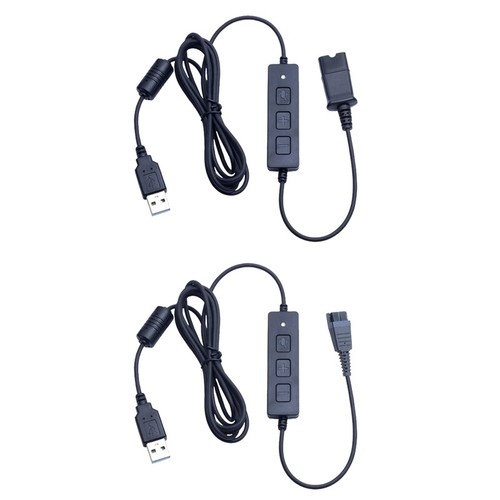 USB Adapter Cable Quick Disconnect) Connector to USB Wire with Volume Adjust - Zdjęcie 2 z 9