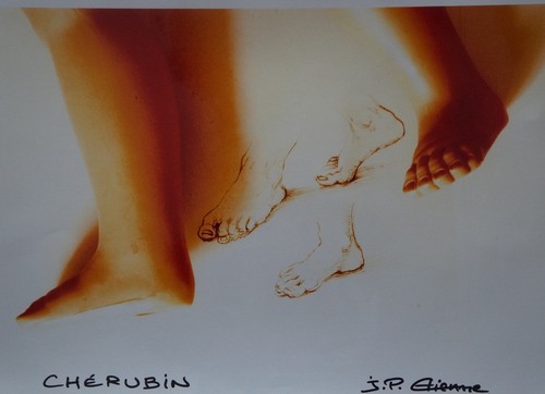 Photo Cherubin Angel Foot Signed J-P Etienne - Picture 2 of 3