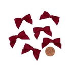 Burgundy Bows | Wine Satin Bows - Pre-Tied - 1 3/8in. - 50 Pcs (pm601331)