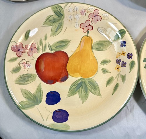 Set of Four (4) Gibson Everyday Fruit Grove Dinner Plates - NWOT, Unboxed - Picture 7 of 11